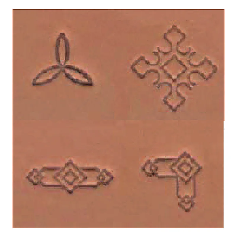 4 STK STEMPEL SET GEO LINES