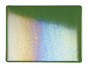 BULLSEYE 1112-31F - VERDE AVVENTURINA IRID RAINBOW 3MM TRASP