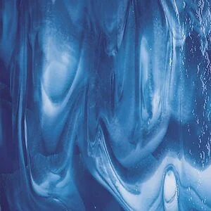 BULLSEYE 2164-30F - BLAU WEISS D.RLD 3MM STREAKY