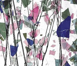 BULLSEYE 4110-00F - BLAUES GRÜNES AQUA UND ROSA AUF FREIEM RAUM S.RLD 3MM FRACTURE STREAMER
