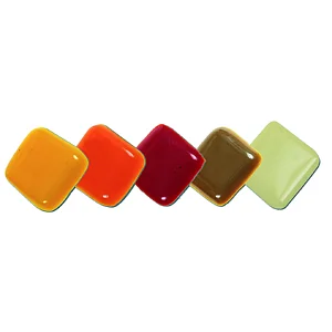 SET 5 LASTRE MURANO COLORI CALDI OPALI 25X25CM