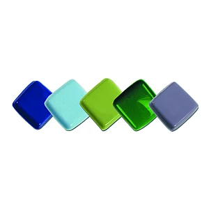 SET 5 LASTRE MURANO COLORI FREDDI OPALI 25X25CM