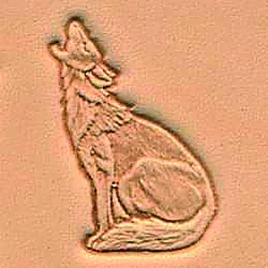 LEATHER 3D STAMP - COYOTE