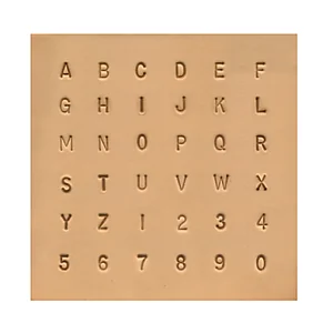 SET STAMPI ALFABETO E NUMERI 6.5 MM