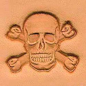 LEDERSTEMPEL 3D - SCHÄDEL