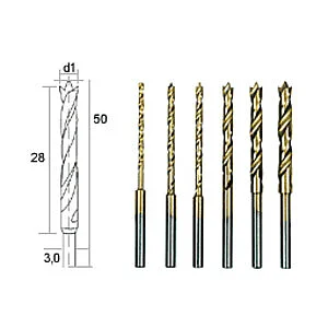 HSS TWIST DRILL SET W/ CENTRING PIN