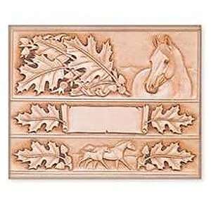 CRAFTAID 6580 - FOGLIE & CAVALLI PORTAFOGLIO & CINTURA
