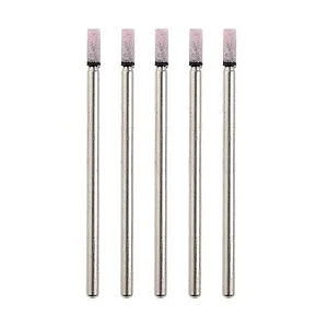 5 PCS CORUNDUM GRINDING BITS - CYLINDER 2.5 MM