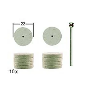 RUOTE IN FELTRO 22 X 4 MM - 10 PZ