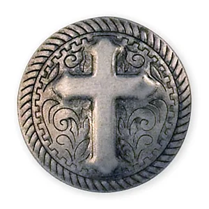 CONCHO 25MM - CROCE DECORATA