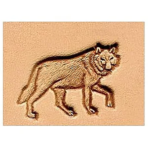 LEDERSTEMPEL 3D - WOLF 20 MM