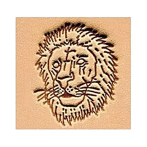 LEDERSTEMPEL 3D - LÖWENKOPF