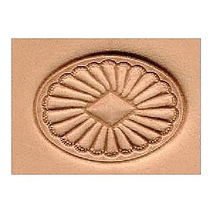 LEDERSTEMPEL 3D - OVAL DEKORATION