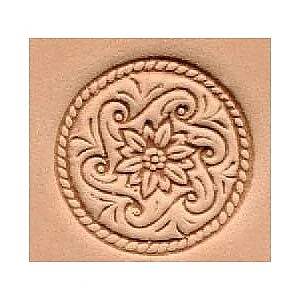 LEDERSTEMPEL 3D - RUNDE DEKORATION