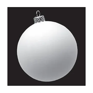 KERAMIK WEIß BISQUE - WEIHNACHTSKUGEL 100 MM