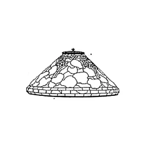 MOLDE PARA LAMPARA ODISSEY T1451 - GERANIUM 40CM 460UDS