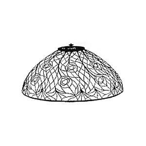 MOLDE PARA LAMPARA ODISSEY T1464 - PEACOCK DOME 40CM 648UDS
