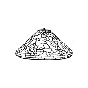 MOLDE PARA LAMPARA ODISSEY T1563 - PEONY CONE 40CM 402UDS