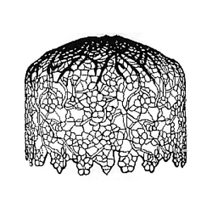 MOLDE PARA LAMPARA ODISSEY T347 - APPLE BLOSSOM 46CM 1780UDS