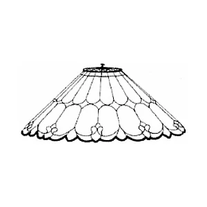 MOLDE PARA LAMPARA ODISSEY TN201 - ART NOUVEAU CONE 50CM 120UDS