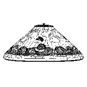 ODISSEY LAMP MOLD T1531 - POPPY CONE 50CM 472PCS
