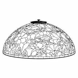 ODISSEY LAMP MOLD T1599 - MAGNOLIA DOME 71CM 1260PCS