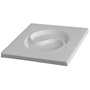STAMPO FUSIONE - PIATTO YIN-YANG 34,5 X 34,5 X 2,2 CM