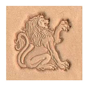 LEATHER 3D STAMP - LION RIGHT