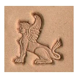 LEATHER 3D STAMP - SPHINX LEFT