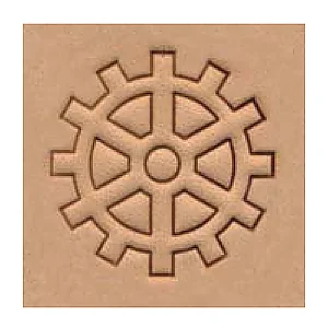 LEATHER 3D STAMP - GEAR