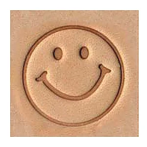 LEATHER 3D STAMP - SMILE