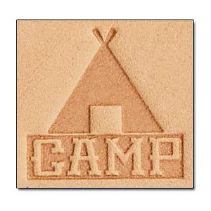 LEATHER 3D STAMP - CAMP