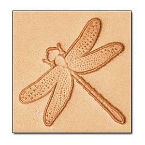 LEATHER 3D STAMP - DRAGONFLY