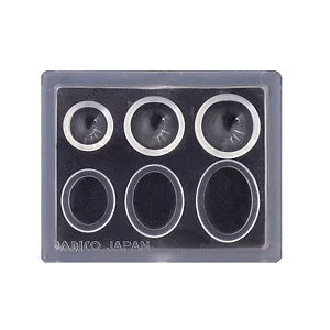 STAMPO PER RESINE - CABOCHON TONDI E OVALI