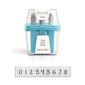 SET CHIFFRES SAILOR - 4MM