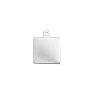 PLAQUE ROND AVEC ANNEAUX ALUMINIUM - 10 MM - 20 PCS