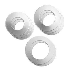 ASSORTIMENT RONDELLE ALUMINIUM ÉP. 1.3MM - - 8 PCS