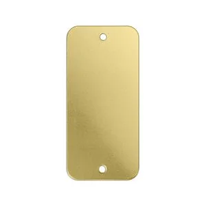 TARGHETTA C. FORI OTTONE SP. 1.0MM - 22 X 40MM - 3 PZ