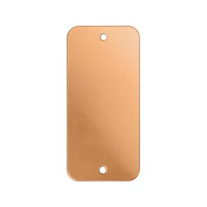 TARGHETTA C. FORI RAME SP. 1.0MM - 22 X 40MM - 2 PZ