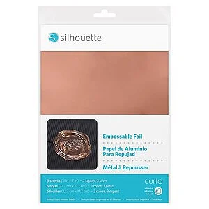ASSORTIMENTO FOGLI PER EMBOSSING 12.7 X 17.8 CM - 6 PEZZI