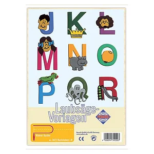 TEMPLATE PER TRAFORO - LETTERE J-R