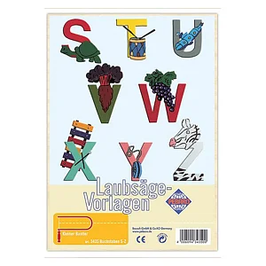 TEMPLATE PER TRAFORO - LETTERE S-Z