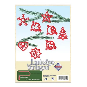 TEMPLATE PER TRAFORO - DECORAZIONI ALBERO NATALE N. 1