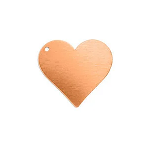 CUORE C. FORO RAME SP. 1 MM - 4 PZ