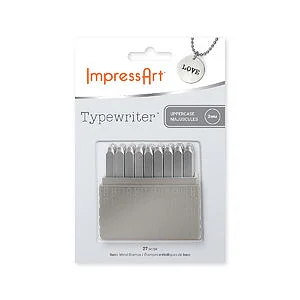 SET LETTERE MAIUSCOLE TYPEWRITER BASIC 3MM