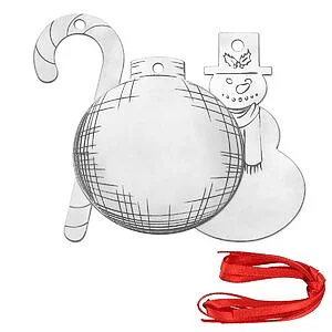 KIT PER METAL STAMPING - DECORI NATALIZI 3 PZ