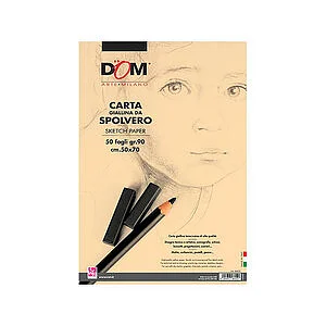 CARTA GIALLINA DA SPOLVERO DOM