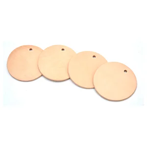 CUOIO FUSTELLATO - TONDI D. 60 MM - 4 PZ