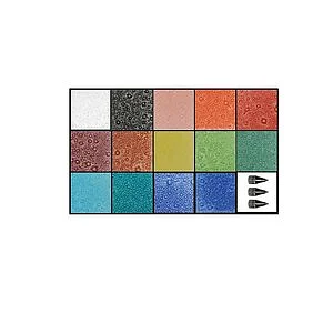 SET SMALTI GLASSLINE BUBBLE - 14 COLORI + 3 UGELLI