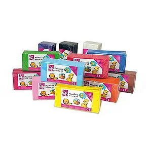 PLASTILINA - 12 PANETTI 500 GR COLORI ASSORTITI